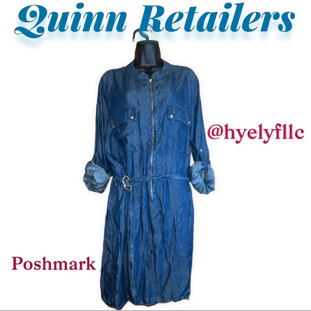 G Collection denim midi dress